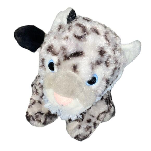 Wild Republic Plush Leopard Cub Snow Stuffed Animal Cuddlekin Nursery Shower 13” - Picture 8 of 10